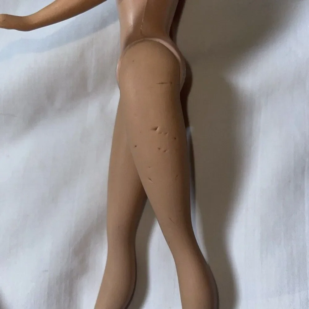 VTG Redhead Titian Early Bubblecut Barbie Only Body Small Knob Lucy Dot Sheath